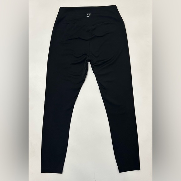 Gymshark Black Seamless 7/8 Crop Leggings XS High Waist Running Training - Picture 4 of 10